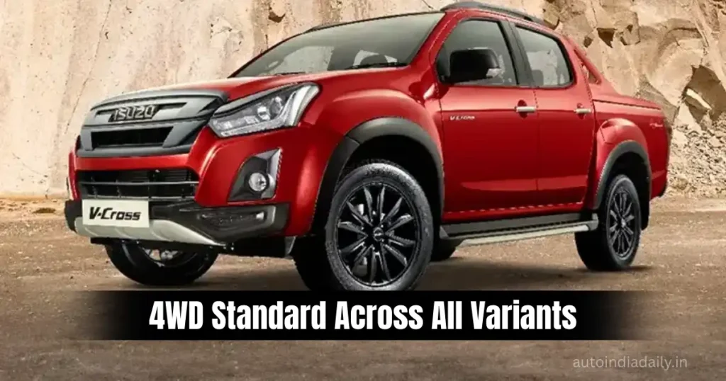 2026 Isuzu V-Cross Launched in India at Rs 25.50 Lakh – Now 4×4 Only with New Features