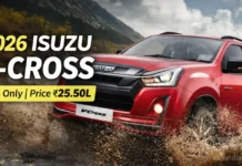 2026 Isuzu V-Cross Launched in India at Rs 25.50 Lakh – Now 4×4 Only with New Features 2026 Isuzu V-Cross Launched in India at Rs 25.50 Lakh – Now 4×4 Only with New Features