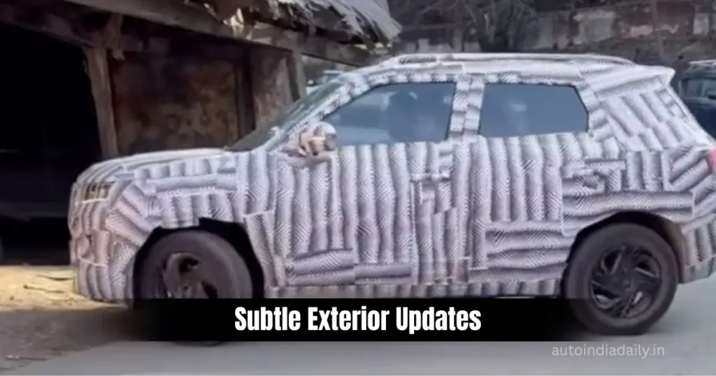 2026 Maruti Brezza Spied With Design Tweaks, 6MT Confirmed