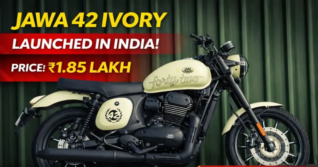 Jawa 42 Ivory Colour Launched in India at Rs 1.85 Lakh Jawa 42 Ivory Colour Launched in India at Rs 1.85 Lakh