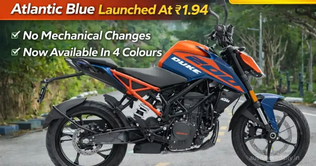 KTM 200 Duke Atlantic Blue Launched At ₹1.94 Lakh KTM 200 Duke Atlantic Blue Launched At ₹1.94 Lakh