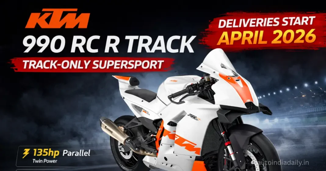 KTM 990 RC R Track Revealed; Deliveries Start April 2026 KTM 990 RC R Track Revealed; Deliveries Start April 2026