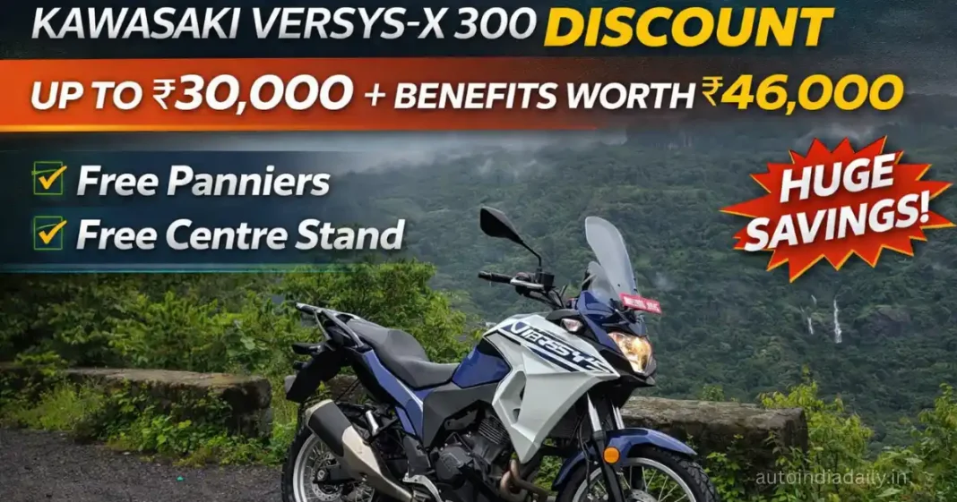Kawasaki Versys-X 300 Discount Up To ₹30,000, Benefits Worth ₹46,000