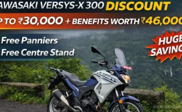 Kawasaki Versys-X 300 Discount Up To ₹30,000, Benefits Worth ₹46,000 Kawasaki Versys-X 300 Discount Up To ₹30,000, Benefits Worth ₹46,000