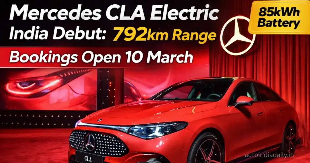 Mercedes-Benz CLA Electric Debuts In India With 792km Range; Bookings Open March 10