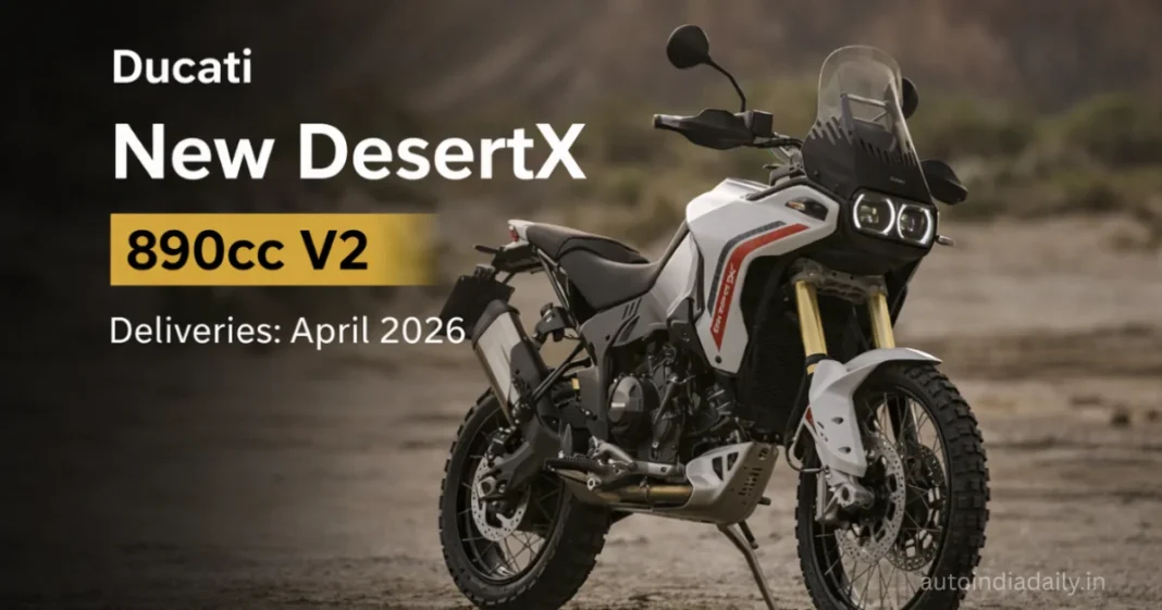 New Ducati DesertX Unveiled With New 890cc V2 Engine, Launch Soon