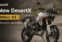 New Ducati DesertX Unveiled With New 890cc V2 Engine, Launch Soon New Ducati DesertX Unveiled With New 890cc V2 Engine, Launch Soon