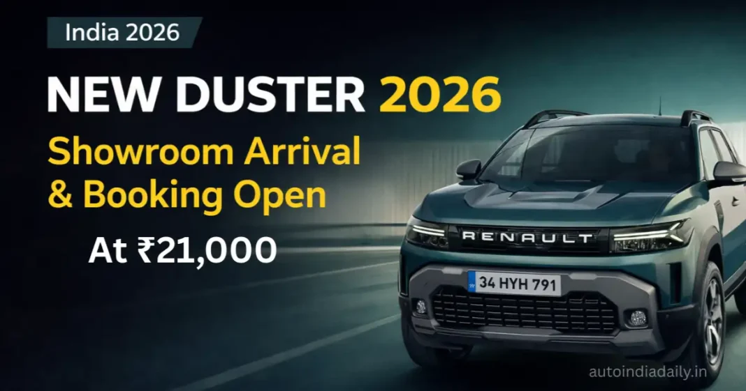 New Renault Duster 2026 Reaches Dealerships Ahead of Launch; Bookings Open at ₹21,000