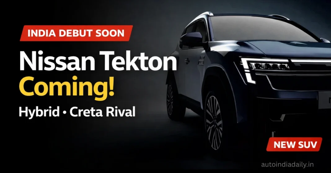 Nissan Tekton India Debut Soon: New Creta-Rival SUV With Hybrid Powertrain Expected Nissan Tekton India Debut Soon: New Creta-Rival SUV With Hybrid Powertrain Expected
