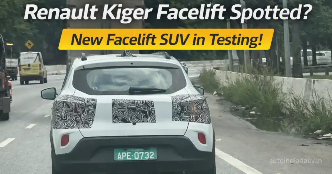 Renault Kwid Facelift Spotted Testing Ahead of Possible 2026 Launch