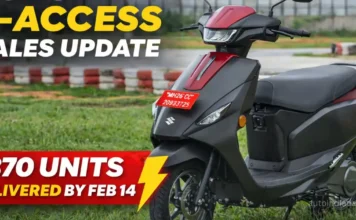 Suzuki e Access Sales: 370 Units Delivered by Feb 14 in India Suzuki e Access Sales: 370 Units Delivered by Feb 14 in India