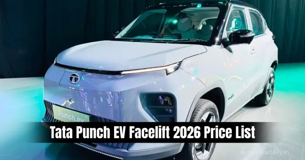 Tata Punch EV Facelift 2026 Launched in India at Rs 9.69 Lakh; Range Up to 468km