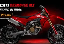 Ducati Desmo450 MX Launched in India at ₹17.23 Lakh, Deliveries Begin March 2026 Ducati Desmo450 MX Launched in India at ₹17.23 Lakh, Deliveries Begin March 2026