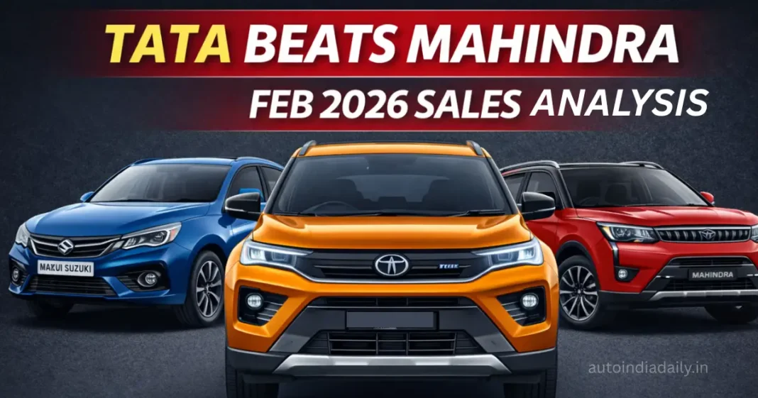 Feb 2026 Car Sales Analysis: Tata Beats Mahindra, Maruti Continues To Lead