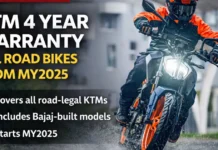 KTM 4 Year Warranty Announced For All Road Bikes From MY2025 KTM 4 Year Warranty Announced For All Road Bikes From MY2025