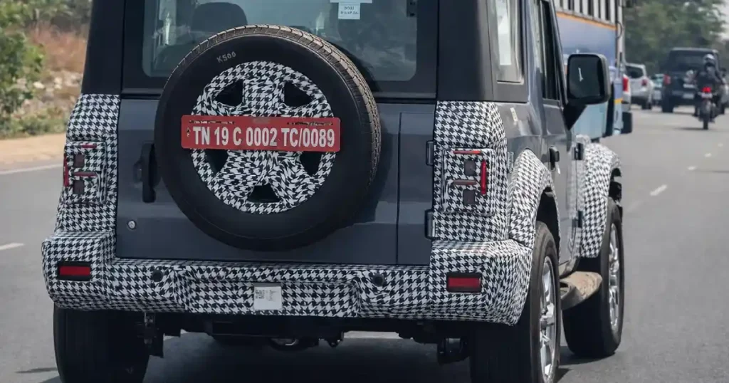 Mahindra Thar 3-Door Facelift Spied With Roxx-Inspired Design, Launch Soon