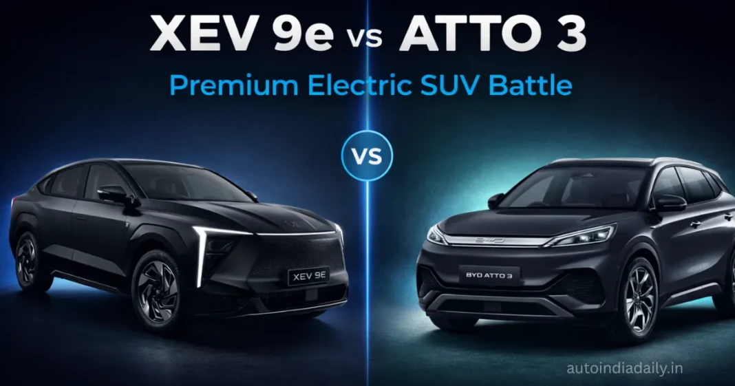 Mahindra XEV 9e Cineluxe vs BYD Atto 3: Price, Range, Features Comparison