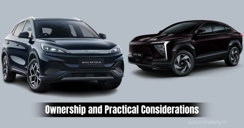 Mahindra XEV 9e Cineluxe vs BYD Atto 3: Price, Range, Features Comparison