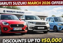 Maruti Suzuki March 2026 Offers: Up to ₹50,000 Discount on Swift, Brezza, Wagon R Maruti Suzuki March 2026 Offers: Up to ₹50,000 Discount on Swift, Brezza, Wagon R