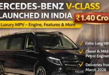 Mercedes-Benz V-Class Launched in India at Rs 1.40 Crore – Price, Features, Engine Details Mercedes-Benz V-Class Launched in India at Rs 1.40 Crore – Price, Features, Engine Details