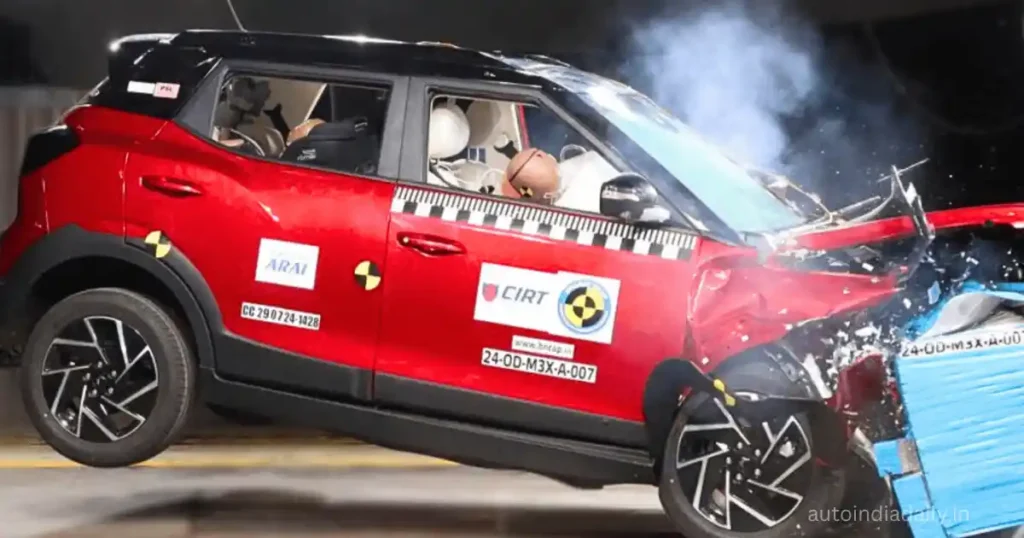Mahindra XUV 3XO compact SUV Bharat NCAP 5 star safety rating