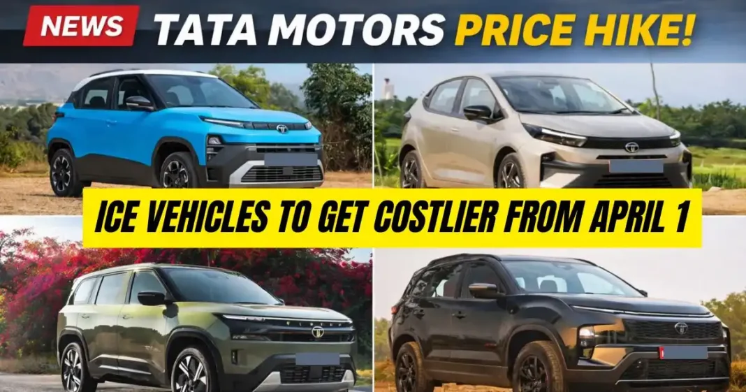 Tata Motors Price Hike April 2026: ICE Cars to Get Costlier by Up to 0.5% Tata Motors Price Hike April 2026: ICE Cars to Get Costlier by Up to 0.5%