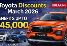 Toyota Discounts March 2026: Glanza, Taisor and Hyryder Get Benefits Up To ₹45,000 Toyota Discounts March 2026: Glanza, Taisor and Hyryder Get Benefits Up To ₹45,000