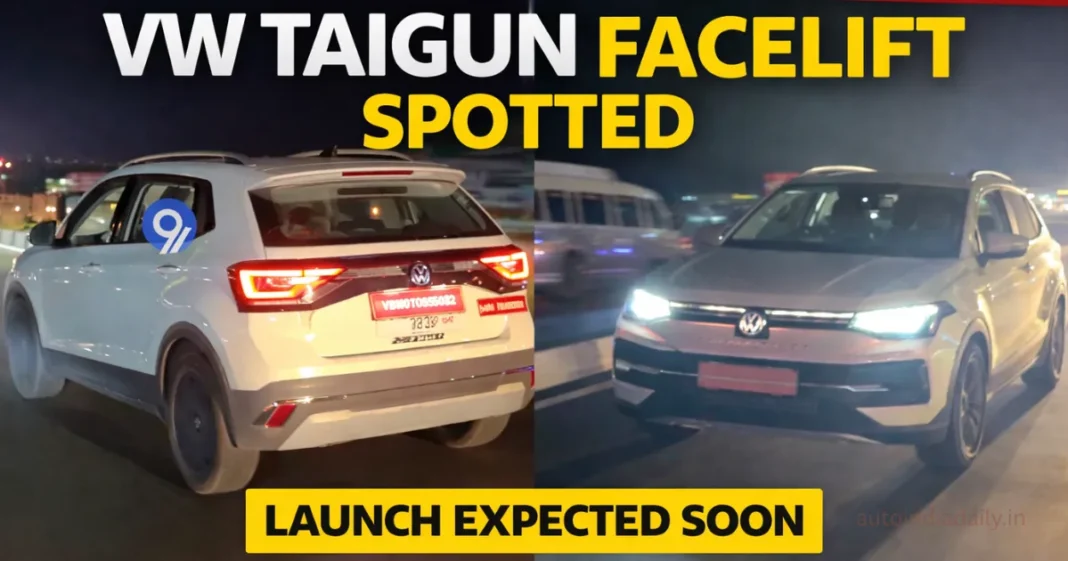 Volkswagen Taigun Facelift 2026 Spotted Almost Undisguised, Launch Likely Soon