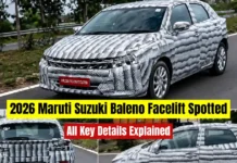 2026 Maruti Suzuki Baleno Facelift Spotted Testing in India: Design Updates, New Engine Likely 2026 Maruti Suzuki Baleno facelift spotted front view with camouflage during road testing in India