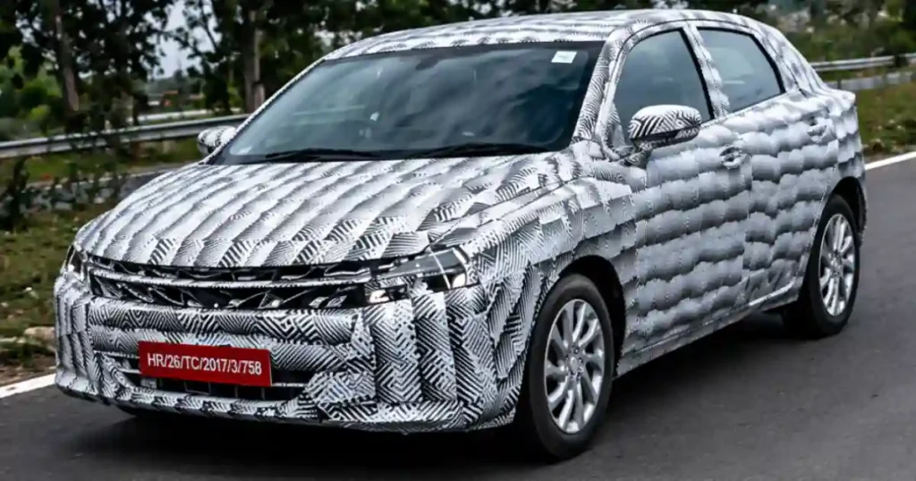 2026 Maruti Suzuki Baleno Facelift Spotted front view with camouflage during testing on Indian roads