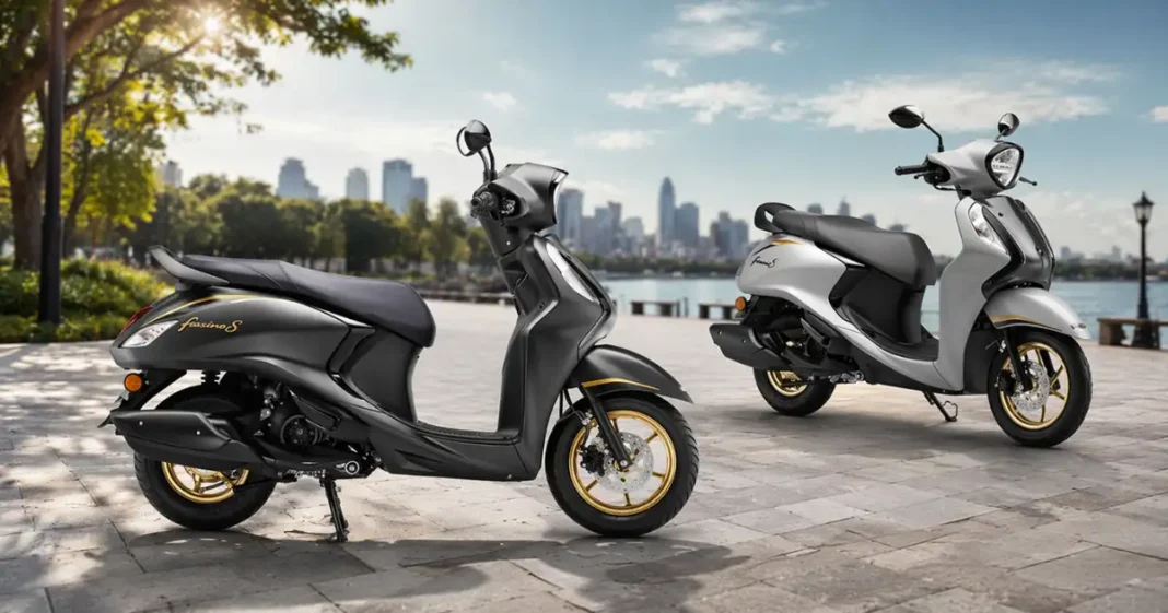 2026 Yamaha Fascino 125 launched in India new design hybrid scooter front view price ₹76,500