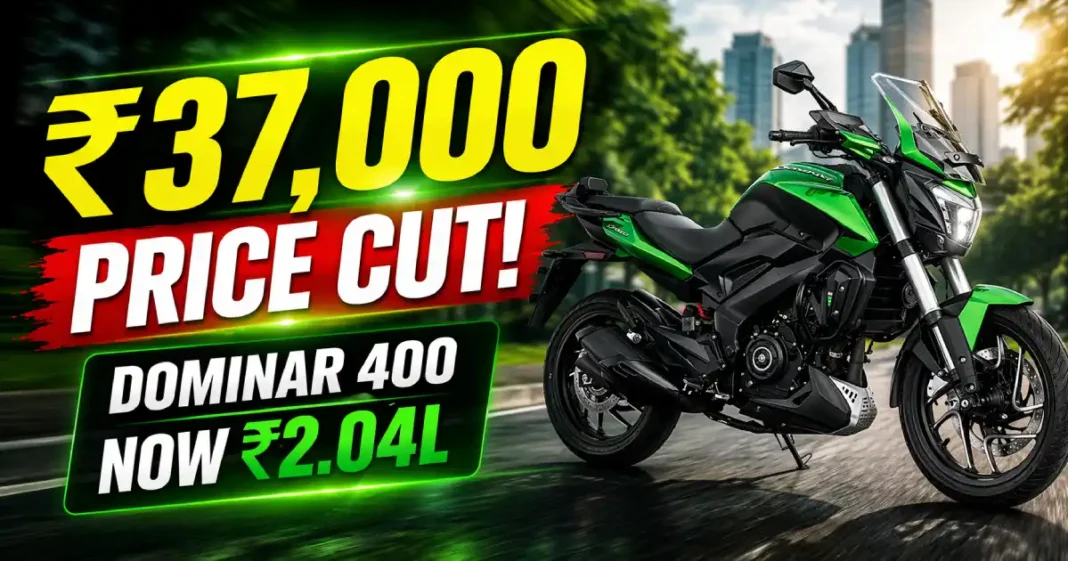 Bajaj Dominar 400 Price Cut ₹37,000: Now ₹2.04 Lakh with New 349cc Engine