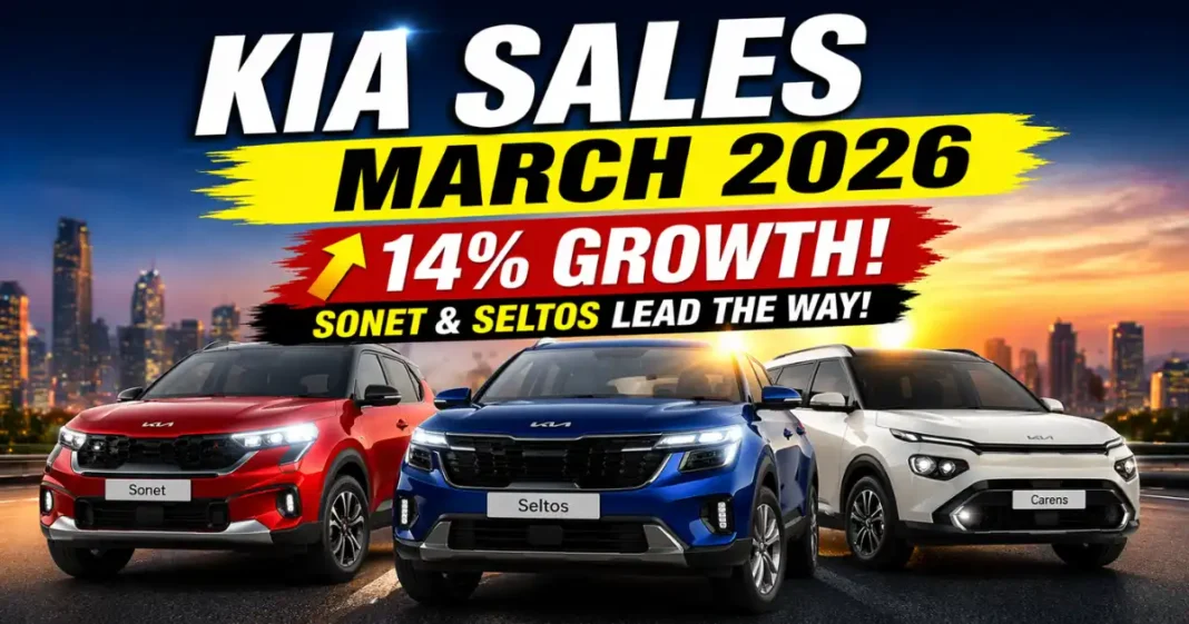 Kia Sales March 2026: Sonet & Seltos Drive 14% Growth, EV Sales Drop to Zero