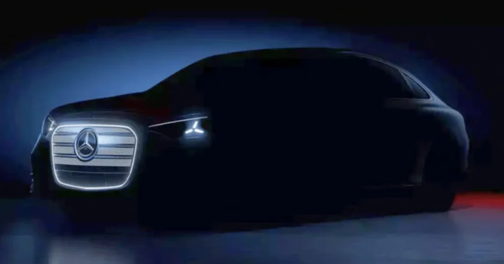 Mercedes C-Class EV teased with illuminated grille and sleek front profile