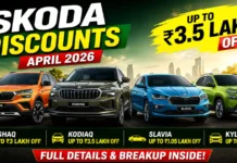 Skoda Discounts April 2026: Kushaq ₹3 Lakh Off, Kodiaq Up to ₹3.5 Lakh Skoda Discounts April 2026 – Kushaq, Kodiaq, Slavia, Kylaq offers up to ₹3.5 lakh off