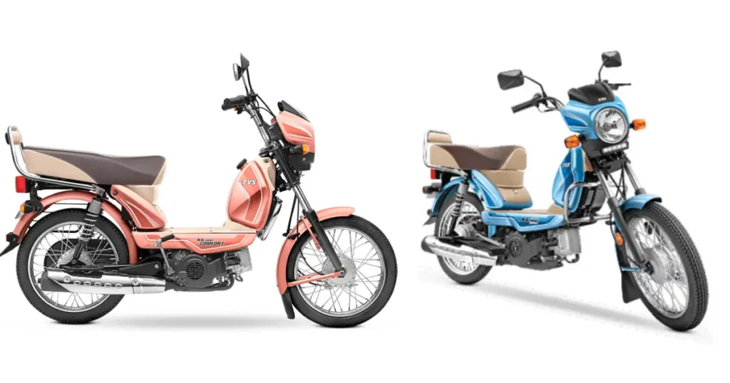 TVS XL100 moped used for rural transport contributing to steady sales performance in FY2026