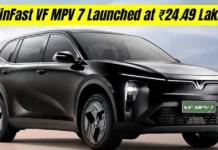 VinFast VF MPV 7 Launched at ₹24.49 Lakh: 7-Seater EV With 517km Range VinFast VF MPV 7 launched in India price ₹24.49 lakh 7 seater electric MPV 517km range