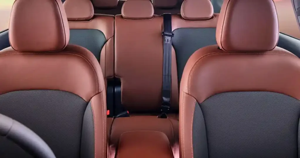 VinFast VF MPV 7 interior seating 7 seater layout leather seats rear row space