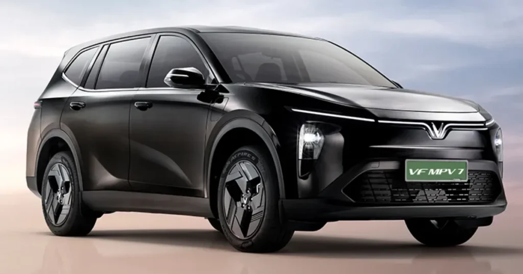 VinFast VF MPV 7 India Launch front design 7 seater electric MPV exterior view