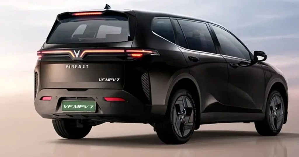 VinFast VF MPV 7 India Launch rear design LED tail lamps 7 seater electric MPV