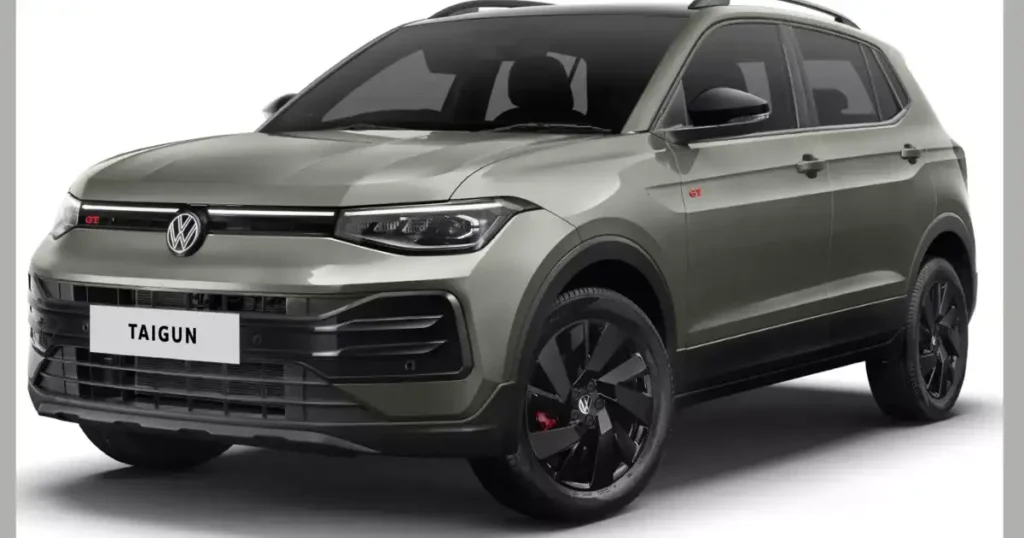 Volkswagen Taigun facelift front design LED headlights new grille India launch 2026