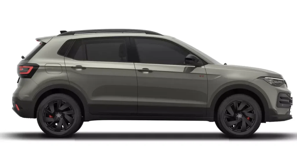 Volkswagen Taigun facelift side profile design alloy wheels SUV India 2026