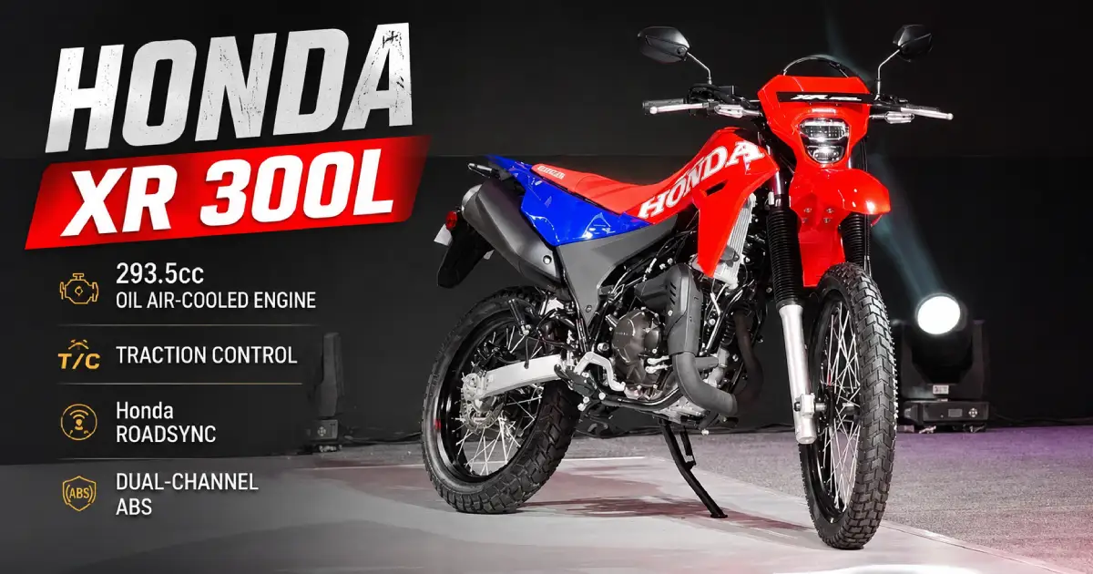 Honda XR300 Rally unveiled in India showcasing its rally-inspired adventure bike design, 293.5cc engine and premium touring-focused styling