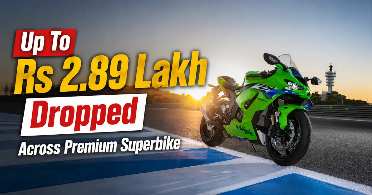An official race track banner displaying the lime green superbike lineup under the Kawasaki Ninja July 2026 Offers documentation