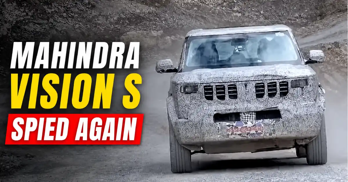 Mahindra Vision S Spied during high-altitude testing in the Himalayas showcasing the upcoming rugged compact SUV with production-ready design.