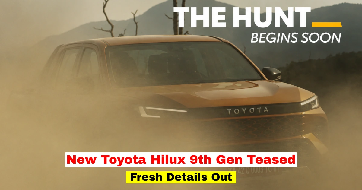 New Toyota Hilux 9th Generation teaser image showcasing the new Cyber Sumo front design ahead of its 28 July launch
